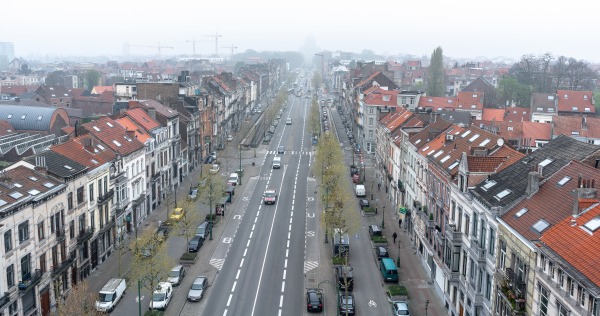 Bruxelles, boulevard Léopold  avril 2019