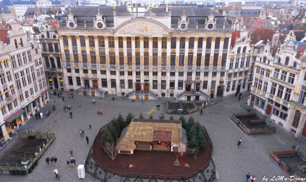 Grand Place de Bruxelles décembre 2020 : inspection